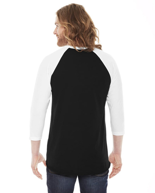 American Apparel BB453W - Unisex Poly-Cotton 3/4-Sleeve Raglan T-Shirt