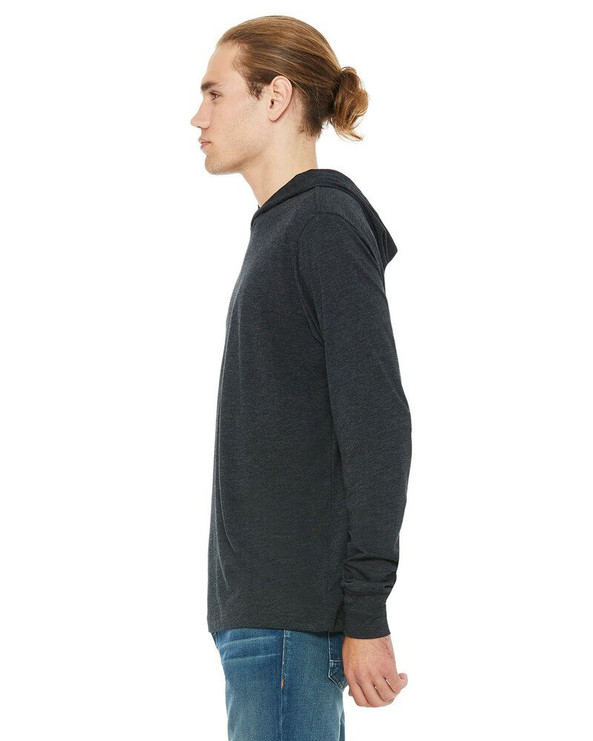 Bella+Canvas 3512 - t-shirt jersey unisexe à capuchon et manches longues