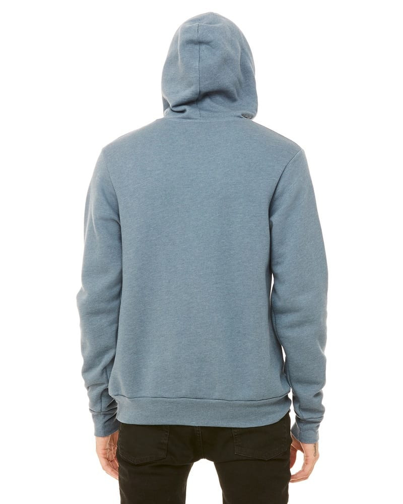 Bella+Canvas 3719 - Sudadera con capucha de forro polar de poliéster y algodón