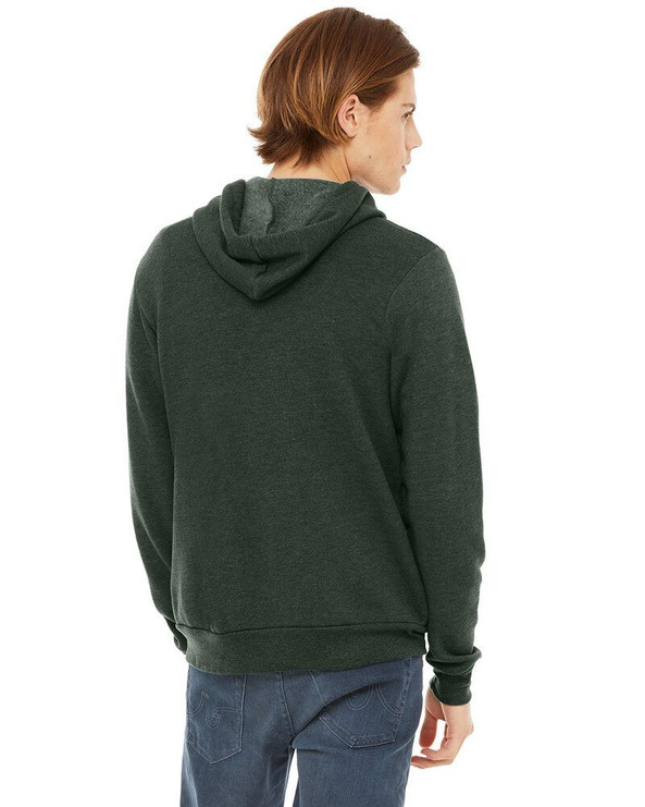 Bella+Canvas 3739 - Unisex Full-Zip Hooded Sweatshirt
