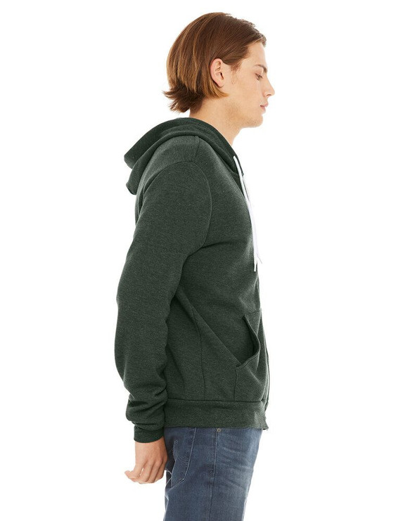 Bella+Canvas 3739 - Unisex Full-Zip Hooded Sweatshirt