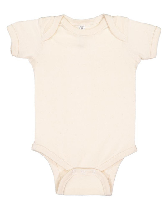 Rabbit Skins 4400 - Body de bebé con hombro solapado, Baby Rib, 5 oz. para infantes