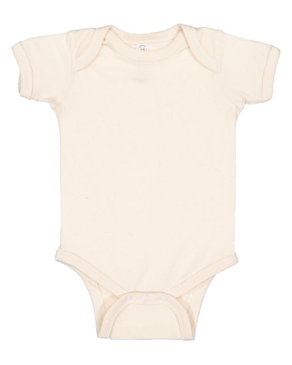 Rabbit Skins 4400 - Infant 5 oz. Baby Rib Lap Shoulder Bodysuit