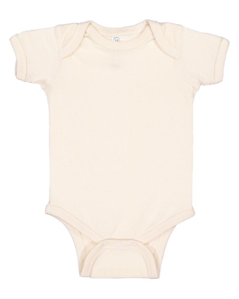 Rabbit Skins 4400 - Body de bebé con hombro solapado, Baby Rib, 5 oz. para infantes