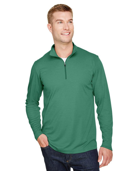 Team 365 TT31H - Quart de zip de performance pour hommes Zone Sonic Heather