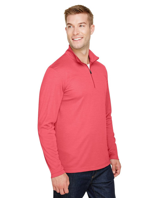 Team 365 TT31H - Quart de zip de performance pour hommes Zone Sonic Heather
