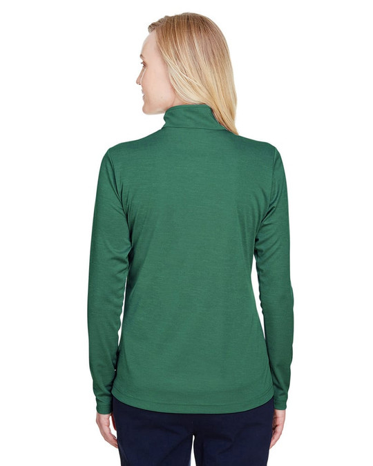 Team 365 TT31HW - Quart de zip de performance Sonic Heather pour femmes Zone