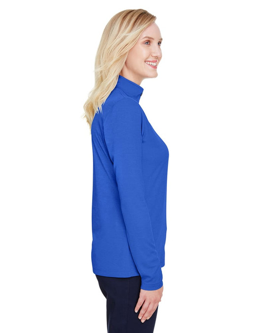 Team 365 TT31HW - Quart de zip de performance Sonic Heather pour femmes Zone