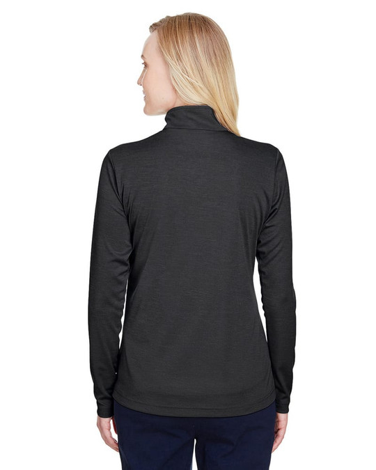 Team 365 TT31HW - Quart de zip de performance Sonic Heather pour femmes Zone