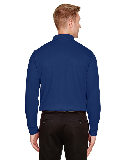 Devon & Jones DG20L - Polo à manches longues pour hommes CrownLux Performance Plaited