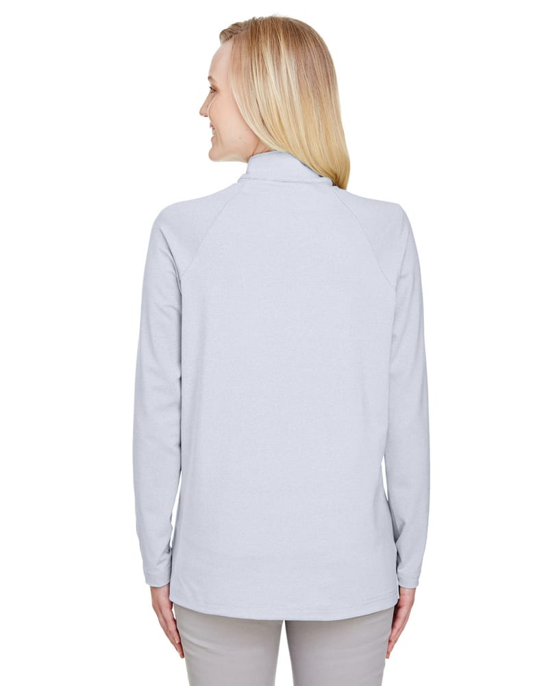 Devon & Jones DG480W - Ladies CrownLux Performance Clubhouse Micro-Stripe Quarter-Zip
