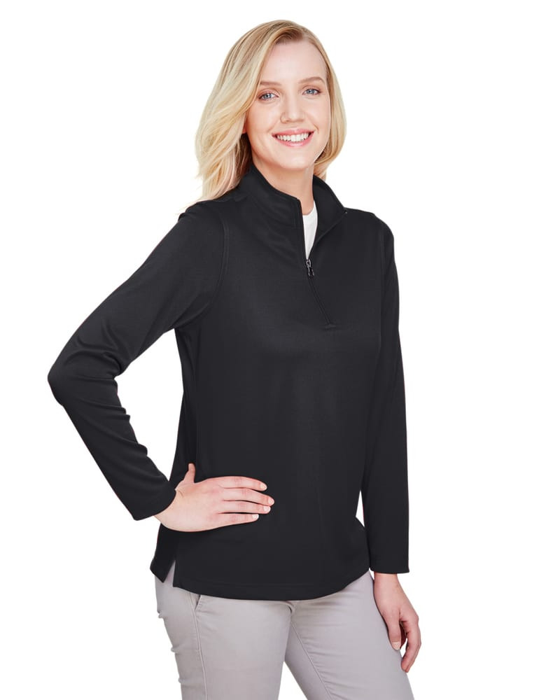 Harriton M748W - Ladies Advantage Snag Protection Plus IL Quarter-Zip