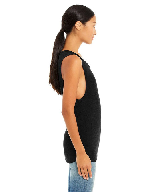 Bella+Canvas B8803 - Camiseta sin mangas fluida con escote redondo para mujer