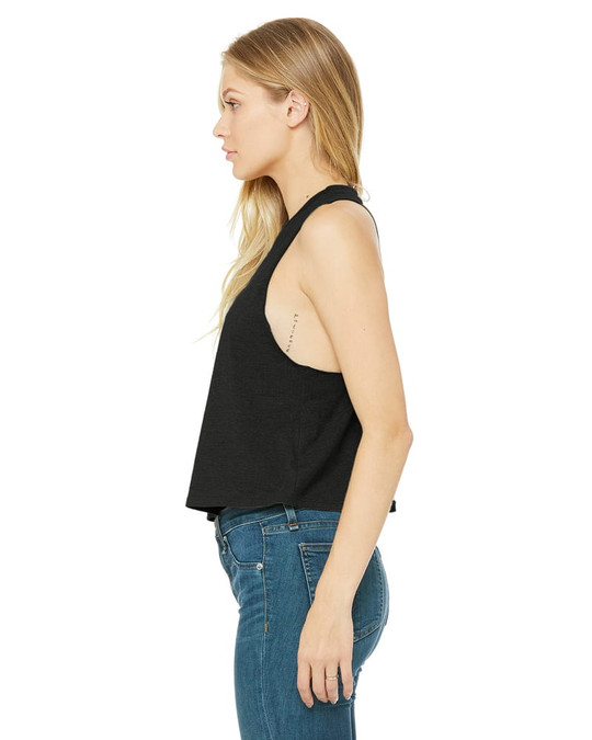 Bella+Canvas 6682 - Camiseta de Tirantes Recortada para Damas