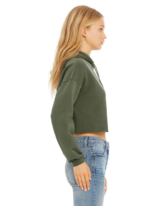 Bella+Canvas B7502 - Ladies Cropped Fleece Hoodie