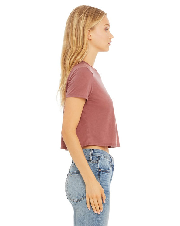 Bella+Canvas B8882 - Ladies Flowy Cropped T-Shirt