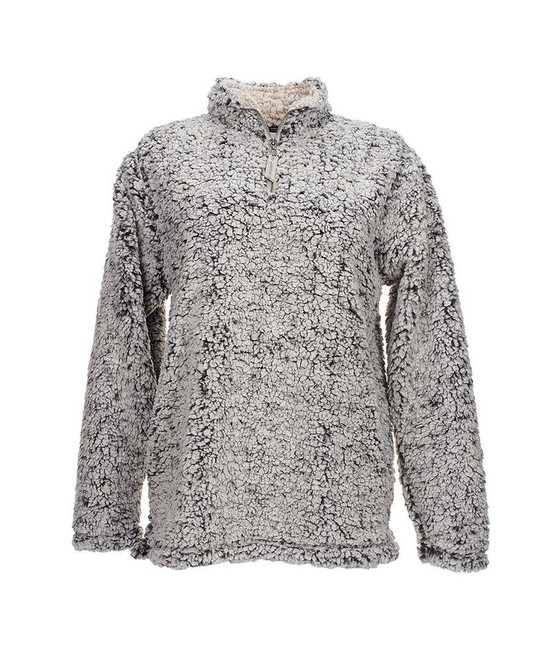 J. America JA8451 - Campera de Sherpa épica con cierre de 1/4 para mujer