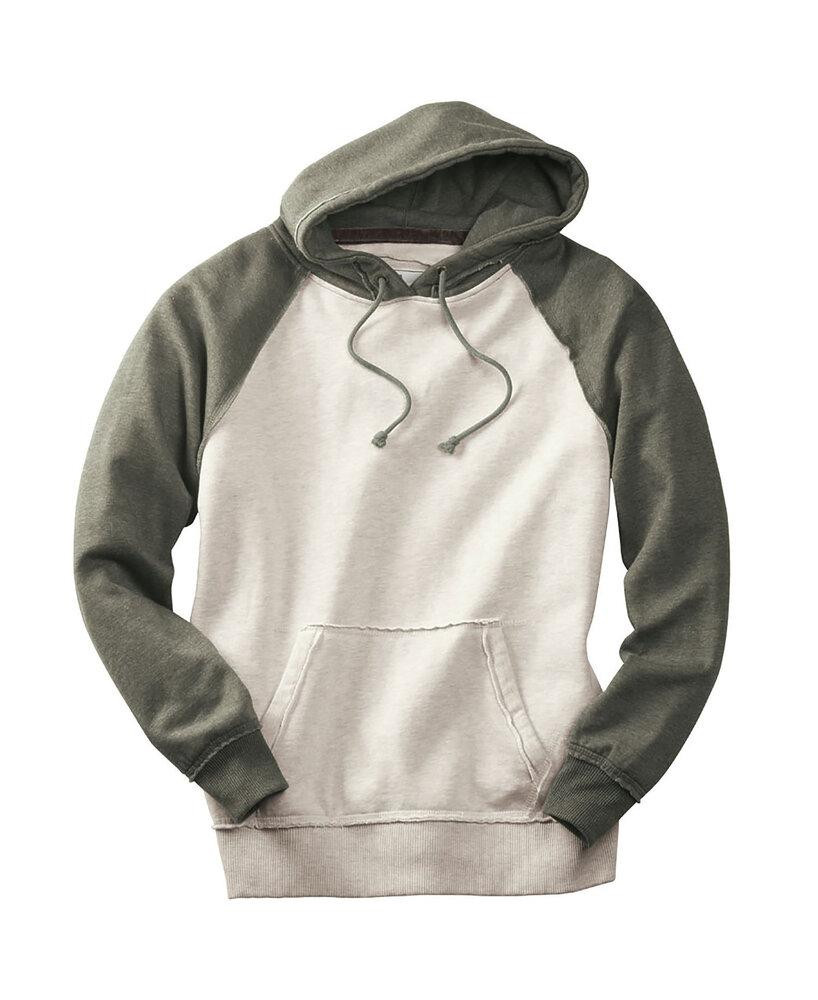 J. America JA8885 - Adult Vintage Heather Fleece Hood