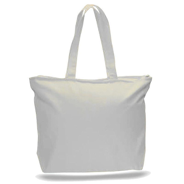 Q-Tees Q611 - Canvas Zipper Tote