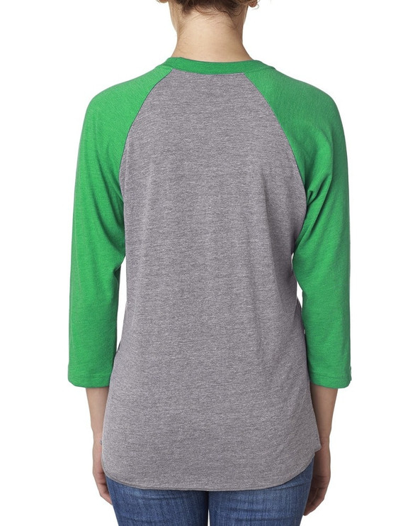 Next Level 6051 - Unisex Tri-Blend Three-Quarter Sleeve Raglan Tee