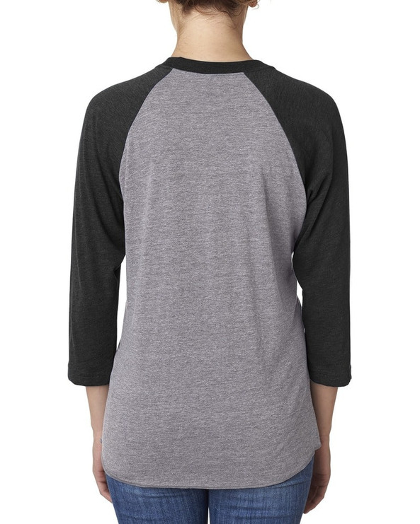 Next Level 6051 - Unisex Tri-Blend Three-Quarter Sleeve Raglan Tee