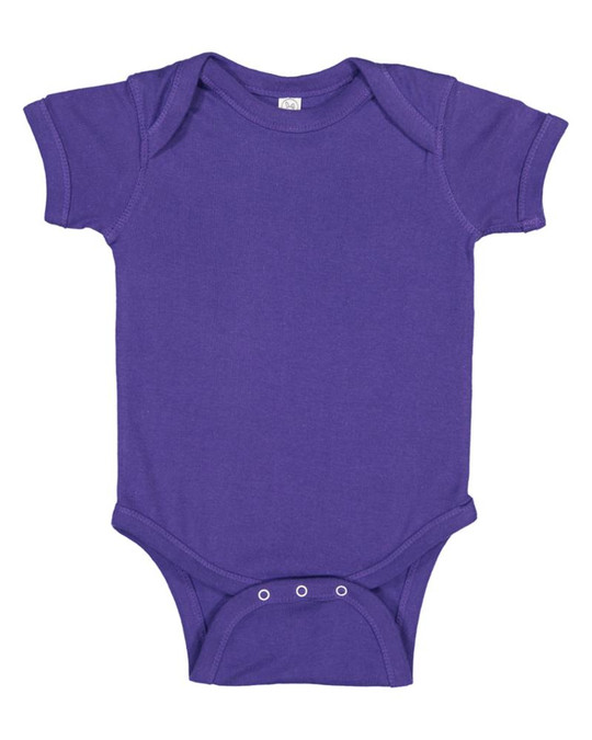 Rabbit Skins 4400 - Infant 5 oz. Baby Rib Lap Shoulder Bodysuit