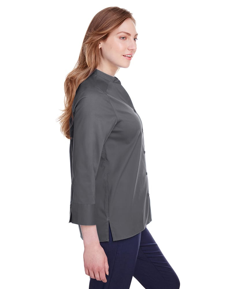 Devon & Jones DG560W - Ladies Crown  Collection Stretch Broadcloth 3/4 Sleeve Blouse