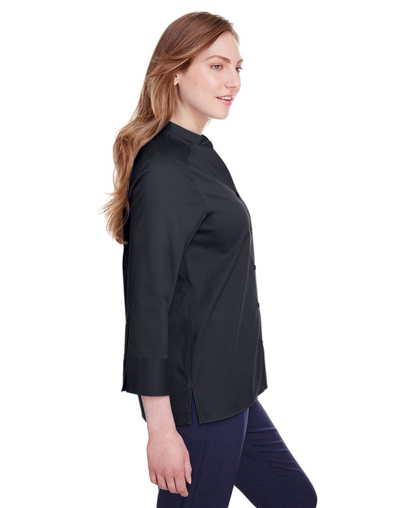 Devon & Jones DG560W - Ladies Crown  Collection Stretch Broadcloth 3/4 Sleeve Blouse