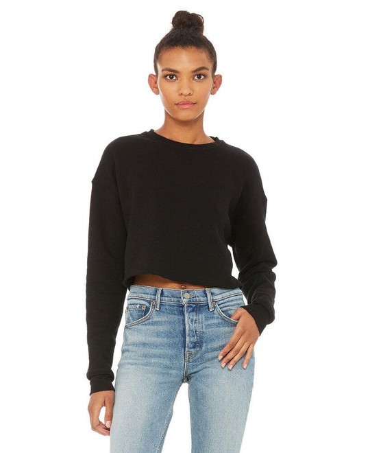 Bella+Canvas B7503 - Forro polar Cropped Crew para mujer