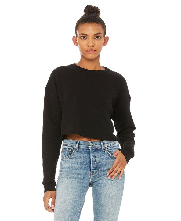 Bella+Canvas B7503 - Forro polar Cropped Crew para mujer