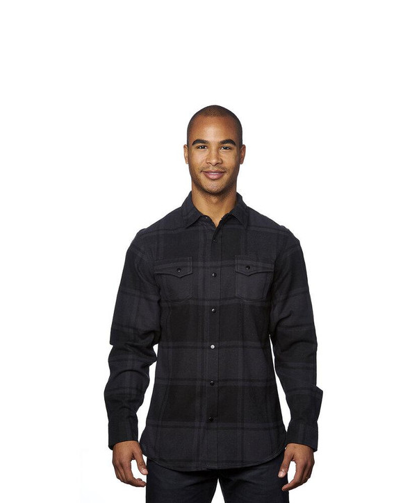 Burnside BN8219 - Camisa de franela a presión para adulto