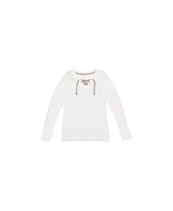LAT Apparel LA3538 - Camiseta de manga larga con cordones de punto fino para mujer de LAT
