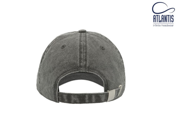 ATLANTIS AT056 - Casquette 6 pans mid visor délavée
