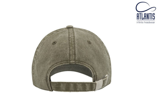 ATLANTIS AT056 - Casquette 6 pans mid visor délavée