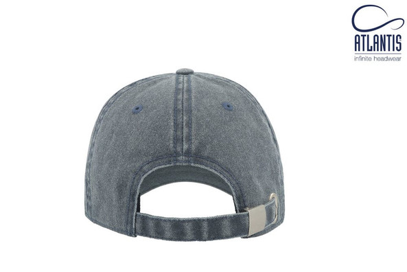 ATLANTIS AT056 - Casquette 6 pans mid visor délavée
