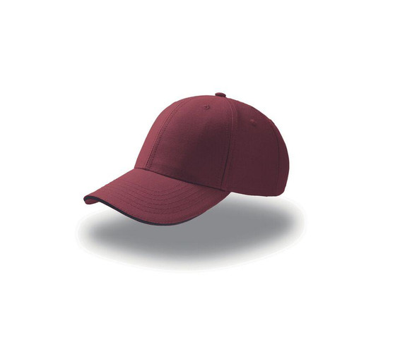 Atlantis AT094 - Cappello a 6 pannelli con visiera sandwich