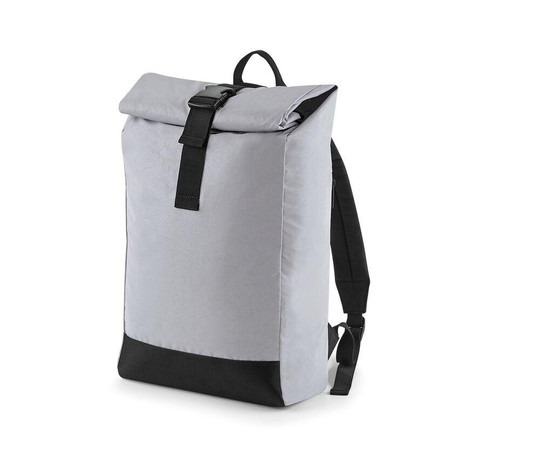 Bag Base BG138 - Heijastava reppu, jossa on rullattava suljin