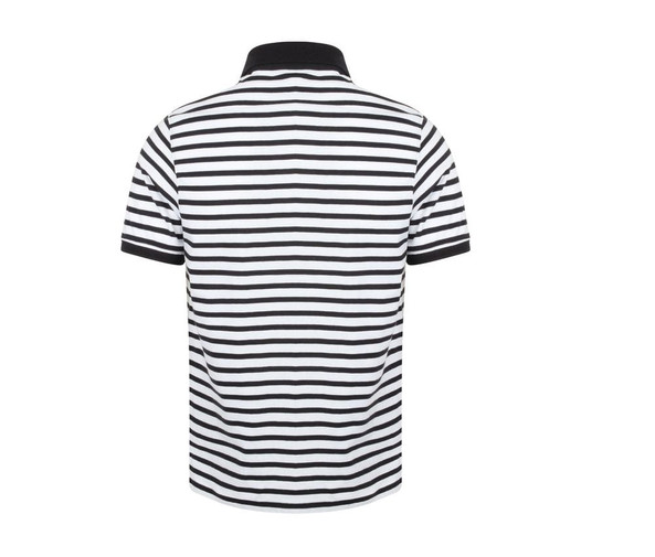 Front Row FR230 - Striped jersey polo shirt