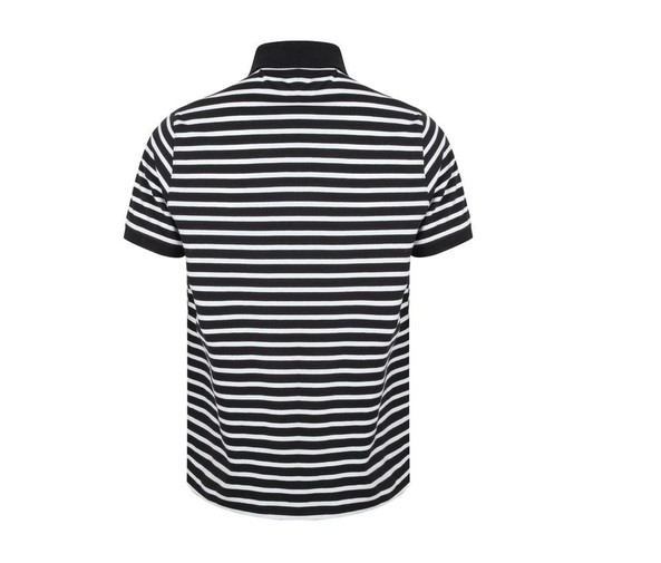 Front Row FR230 - Striped jersey polo shirt