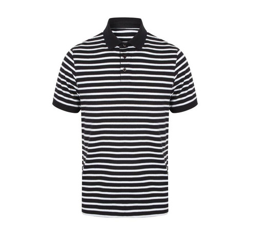 Front Row FR230 - Striped Jersey Polo Shirt