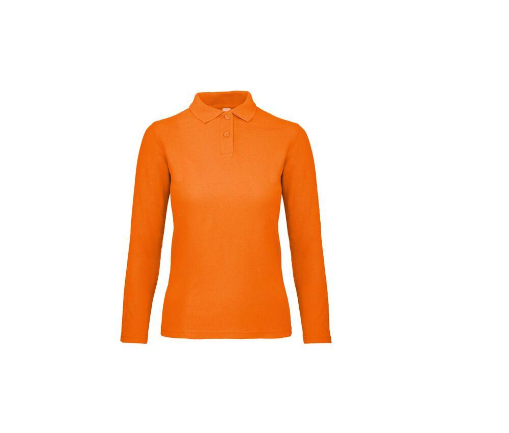 B&C ID1LW - Polo Maniche Lunghe Donna