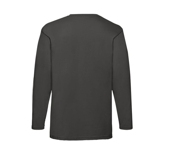 Fruit of the Loom SC233 - Långärmad T-shirt i 100% bomull herr