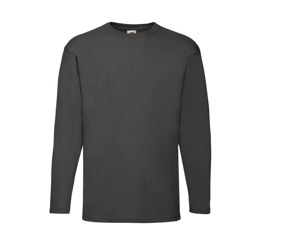 Fruit of the Loom SC233 - Långärmad T-shirt i 100% bomull herr