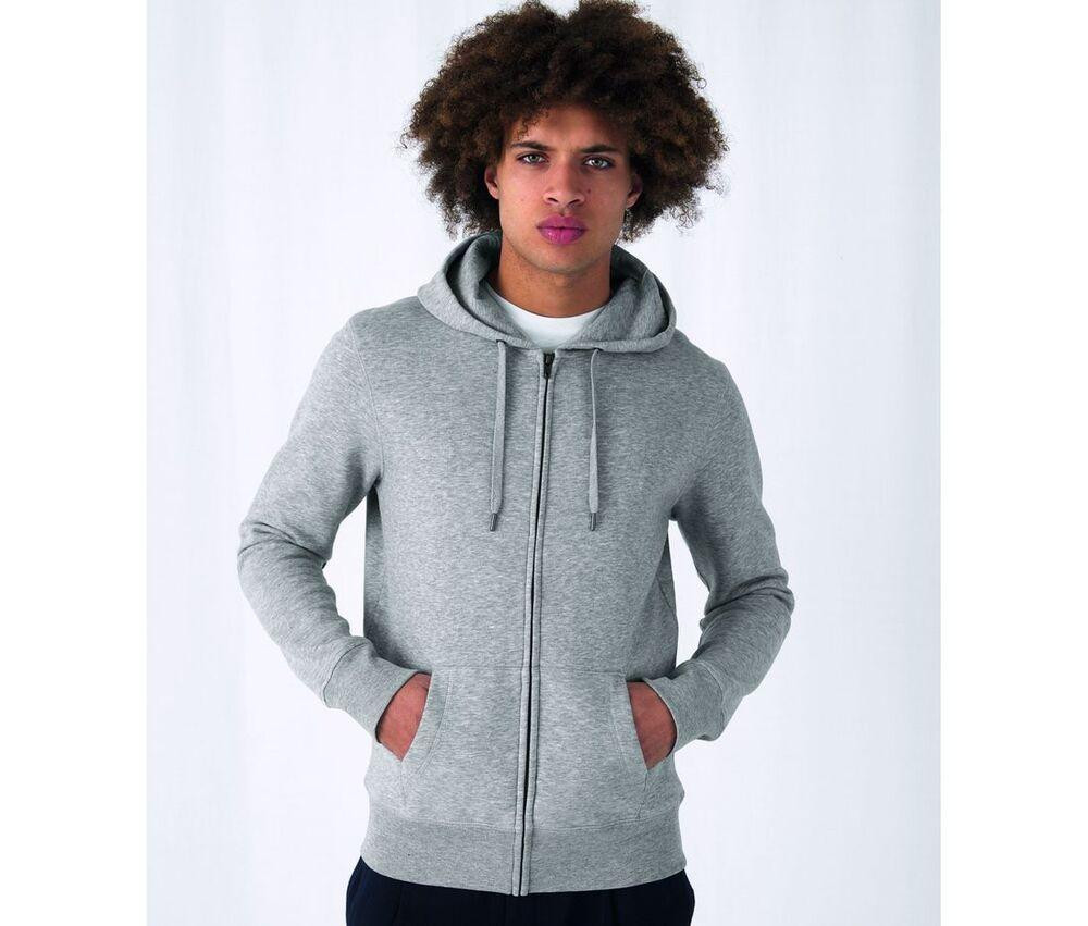 B&C BCU03K - Kapuzensweatshirt mit Reißverschluss KING
