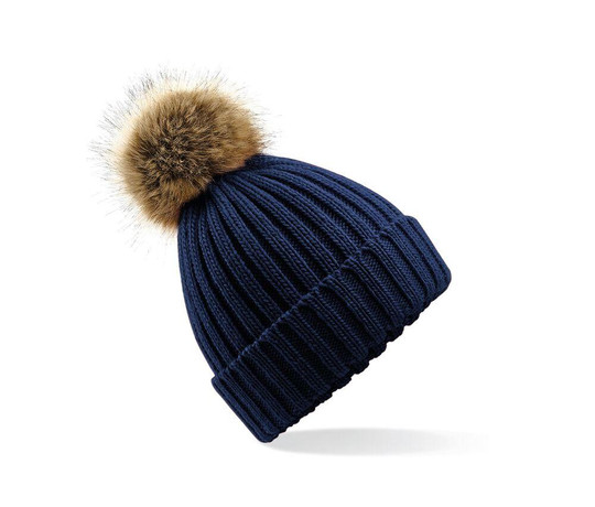 Beechfield BF412 - Big mesh Pop Pom beanie
