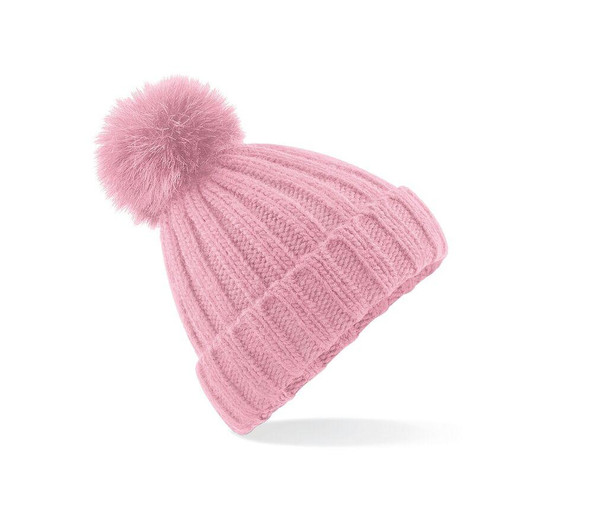 Beechfield BF413 - Verbier grande malha pop pom beanie
