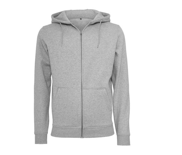 BUILD YOUR BRAND BY012 - Schweres Kapuzensweatshirt mit Reißverschluss