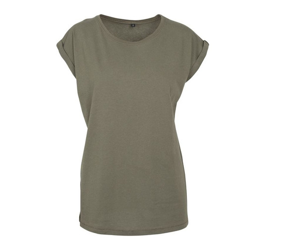 Build Your Brand BY021 - Camisola de Senhora com Extensão no Ombro 