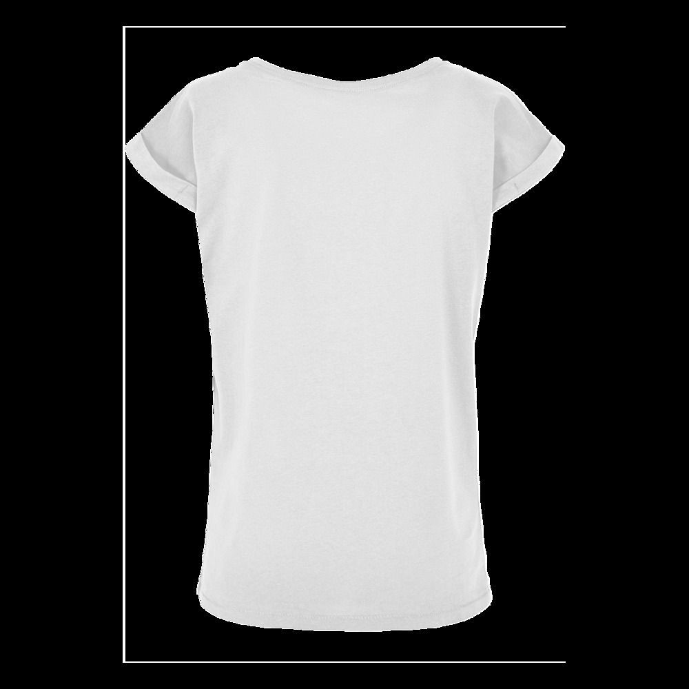 Build Your Brand BY021 - T-shirt donna con spalle estese