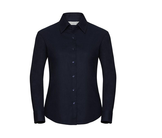 RUSSELL COLLECTION JZ32F - LADIES' LONG SLEEVE TAILORED OXFORD SHIRT
